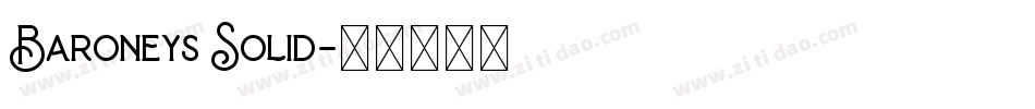 Baroneys Solid字体转换